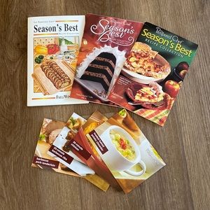 Bundle of Pampered chef seasons best cook books/ recipes